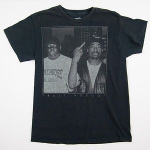 HOT!  Tupac and Biggie Trust Nobody Rap Tshirt M